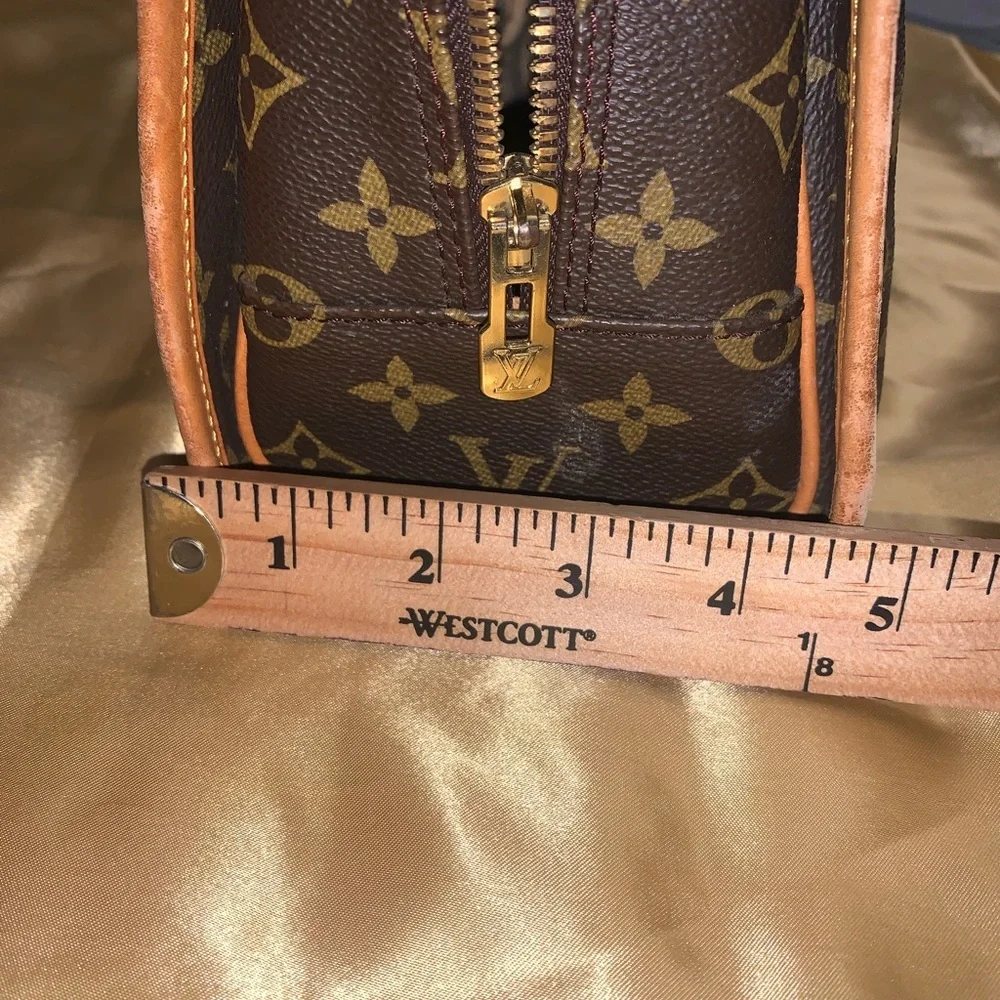 Louis Vuitton Brown Rivoli Monogram Briefcase with Leather Trim